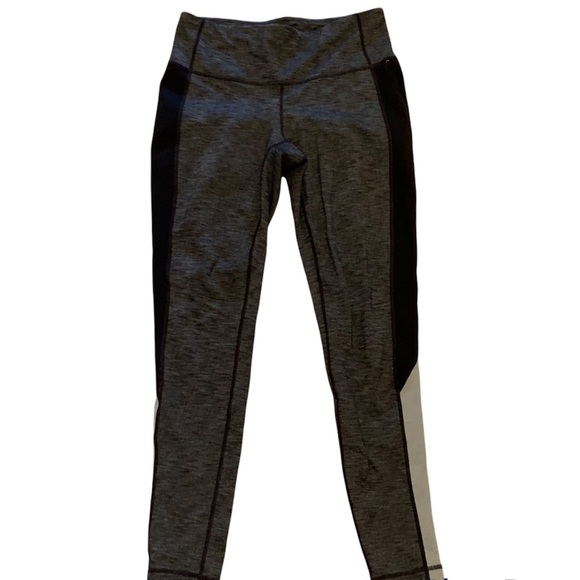 Athleta Pants - Athleta gray black white heathered leggings medium